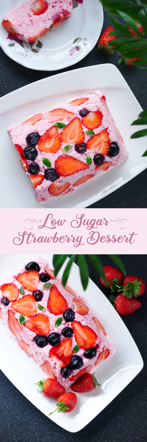 low sugar strawberry dessert