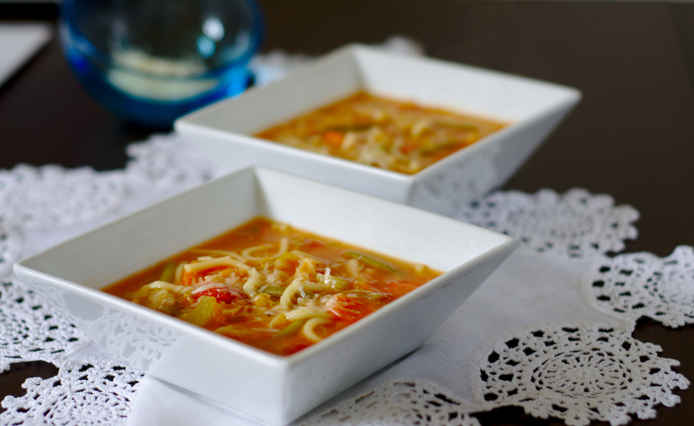 Mary Berry inspired – minestrone soup (regular, keto and vegan option)